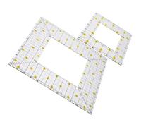 MAGICLULU 2pcs Acrylic Patchwork Ruler for Quilting and Sewing, Shape Cut Ruler with Hollow Centre Design, Suitable for Clothing Design and Drawing, Sturdy and Portable Tool for Hobbyists