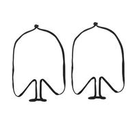 MAGICLULU 2pcs Adjustable Microphone Holder for Neck Stable Microphone Stand Bracket for Singers Performers and Stage Use