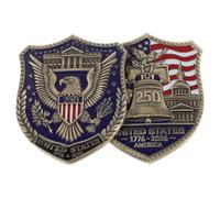 MAGICLULU 2pcs American Flag Lapel Pins Lightweight Alloy Patriotic Shield Brooches for Independence Day Celebration and Daily Outfits with Antiallergy Material