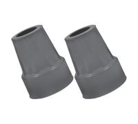 MAGICLULU 2pcs Anti-Slip Rubber Crutch Tip Covers for Walking Canes Replacement Ferrules with Shock Absorption Floor Protection Easy-fit Design Grey