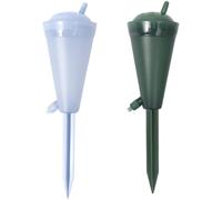 MAGICLULU 2pcs Automatic Plant Watering Stakes Self Irrigation Device with Drip Irrigation Spikes for Indoor and Outdoor Plants, Blue and Green Self Watering Drippers for Garden Use