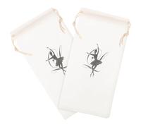 MAGICLULU 2pcs Ballet Dance Shoe Bag Drawstring Bag Practical Cloth Easy to Clean for Dancers Travel and Dance Classes