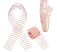 MAGICLULU 2pcs Ballet Shoe Ribbon Roll Ballet Pointes Shoes Belt Elastic Rubber Band Invisible Design Comfort Women Beginner Dance Performances