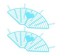 MAGICLULU 2Pcs Bike Rear Wheel Protective Net Easy Install Rear Seat Mesh Guard for Safety Fit Bikes Plastic Cycle Accessory