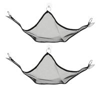 MAGICLULU 2pcs Black Mesh Pet Hammock for Lizards and Geckos Reptile Hanging Bed Easy to Clean Expand Pet's Living Space for Reptile Habitats