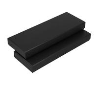 MAGICLULU 2pcs Black Paper Cardboard Gift Boxes with Lids for Mens Tie and Necktie Sets, Reusable Rectangle Boxes with Lasting Protection, Stylish Packaging for Business Occasions