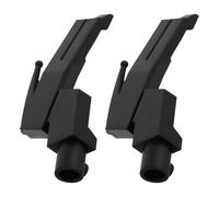 MAGICLULU 2pcs Black Plastic Phonograph Stylus Bracket with Universal Compatibility and Sl ppearance, Turntable Replacement Part for Gramophone Cartridge, for Effortless Repair