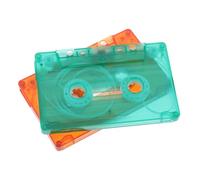 MAGICLULU 2pcs Blank Cassette Tape Storage Case Vintage Retro Audio Tape Organizer for Music Lovers Decorative Blank Audio for Party Centerpiece and Decor