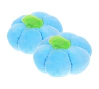 MAGICLULU 2pcs Blue Pumpkin-shaped Plush Dog Bite for Puppy Teething and Chewing, Enhances Agility and Intelligence, Cute Cartoon Design for Interactive Play and Household Training