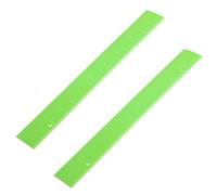 MAGICLULU 2pcs Braille Rulers Visual Impairment Tools Braille Scale Easy Identification by Touch Green Pp Plastic Measuring Supplies for Blind Students on The Go and Home Use
