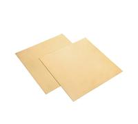 MAGICLULU 2pcs Brass Sheet Set Thick Brass Plates for Crafting Engineering Jewelry Making and Decorative Projects High Conductivity Metal Sheets for Various Applications