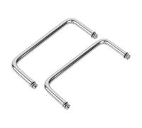 MAGICLULU 2pcs Buffet Server Tray Replacement Handles Stainless Steel with Comfortable Grip Effortless Cleaning Silver for Kitchen and Holiday Parties