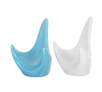 MAGICLULU 2pcs Ceramic Ocarina Display Stand Holder for 6-hole and 12-hole Ocarinas, Multifunctional Instrument Support Base for Musical Instrument Display and Collector Use