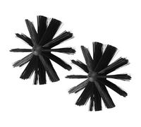 MAGICLULU 2Pcs Chimney Brush Head Replacement Flexible Chimney Cleaning Brush Kit for Fireplace Flue Dryer Vent Lint and Range Hood Cleaning Reusable Sweeping Tool for Home Maintenance