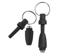 MAGICLULU 2pcs Cigar Puncher Cigar Hole Punch Tool Stainless Steel and Silicone Construction Convenient Keychain Feature Versatile Compatibility for On-the-go Use and Social Events