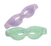 MAGICLULU 2pcs Cooling Eye Pads Portable Ice Eye Mask with Soft PVC Gel Material and Blocking Light for Hotel and Meeting Use