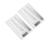 MAGICLULU 2pcs Crack Measuring Chart Gauge Ruler Plastic Visibility Compact Portable Measuring Tool for Quality Control and Manufacturing Line Width Defects Measure