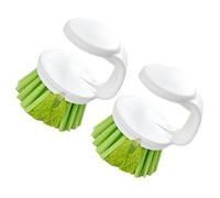 MAGICLULU 2pcs Dish Cleaning Brush Wire Scrubber round Plastic with Metal Scrubbers Ergonomic Handle Multi-purpose Creative Design for Kitchen Cleaning