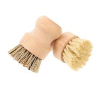 MAGICLULU 2pcs Dishwashing Brush Scrub Brush with Sturdy Bristles Natural Wood Sustainable Material for Kitchen Cleaning and Bathroom Use
