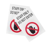 MAGICLULU 2pcs Do Not Enter Warning Sign Sticker Plastic No Entrance Label Self-adhesive Weatherproof Decal for Private Property Security and Restricted Areas