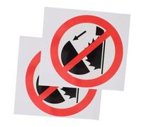 MAGICLULU 2pcs Do Not Touch Sign Self-adhesive Warning Stickers for Hazardous Areas with Clear Safety Icons Caution Labels for Industrial Hospital and Public Zone Safety Management