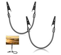 MAGICLULU 2pcs Double Ends Alligator Clamps Memo Holder Note Holder Stainless Steel Aluminium Alloy Clip Small Items Tightly Fix Things Firmly