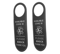 MAGICLULU 2pcs Double Sided Door Hanger Sign for Offices Do Not Disturb Welcome Please Knock for Meeting Rooms Home Offices Online Classes and Therapists Quick Setup Reduces Interruptions