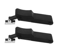 MAGICLULU 2pcs Engine Cover Latch Toolbox Latch Flexible Rubber Hood for Vehicle Models Black Steel with Load 460 N Reduces Engine Hood Vibrations Easy Installation Mechanical Applications