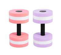 MAGICLULU 2pcs Eva Floating Water Dumbbells for Swimming Pool Fitness Exercises, Sturdy Lightweight round Shape Aquatic Dumbbells to Train Cardio and Biceps for Men and Women Random Color