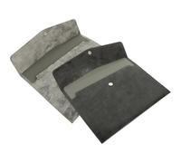 MAGICLULU 2pcs Faux Leather File Bag Document Bag Large Capacity Protecting Documents Organizing Files Office Bills Organizer for Workers and Bank Staff