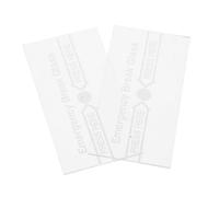 MAGICLULU 2pcs Fire Safety Glass Alarm Switch Cover Manual Break Glass Emergency Panel for Fire Safety System in Home Commercial Building