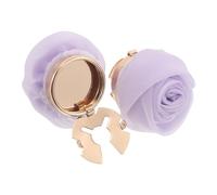 MAGICLULU 2pcs Flower Button Cover Cufflinks Fabric Metal Elegant Flower Shaped Versatile Accessory with Timeless Appeal for Formal Occasions and Weddings