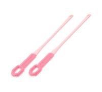 MAGICLULU 2pcs Foot Shower Scrubber and Long Handle Toe Gap Brush Soft Silicone Exfoliating Foot Brush for Dead Skin Removal and Toe Cleaning in Shower Bathing Care