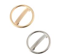 MAGICLULU 2pcs French Style Hair Clips Set Metal Geometric Circle Barrettes Gold and Silver for Women Decorative Hairpins Spring Hair Accessories for Daily Use
