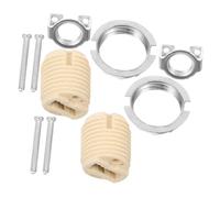 MAGICLULU 2pcs G9 Ceramic Threaded Socket Light Bulb Holder with Metal Bracket Modern Design Prevents Electrical Leakage Versatile Use for Lamp Repair