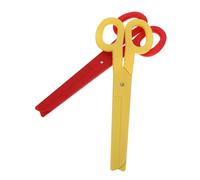 MAGICLULU 2pcs Giant Clown Scissors for Halloween Cosplay Accessories Oversized Funny Comedy Costume Props Red and Yellow Lightweight Plastic for Pretend Play and Pranks
