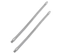 MAGICLULU 2pcs Gooseneck Arm Flexible Tube Led Light Accessories Threaded 300mm Length Soft Pole for Diy Spotlight Clamp Mounting in Electroplated Finish Suitable for Adjustable Lighting