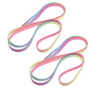 MAGICLULU 2pcs Gradient Color Shoelaces Flat Polyester Wear-resistant Visual Delight Stylish Shoelaces for Women Running Soccer Boots
