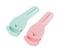 MAGICLULU 2Pcs Handheld Eyelash Curling Clips with Brush Multi-Functional Lash Curlers for Women Curved Design Suitable for Various Eye Shapes Easy and Firm Eyelash Curling Tool
