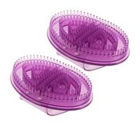 MAGICLULU 2pcs Handheld Massage Brush for Body and Skin, Silicone Meridian Body Massager with Ergonomic Design, Lightweight and Travel Friendly for Effective and Soothing Massage at Home