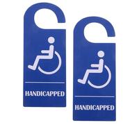 MAGICLULU 2pcs Handicap Parking Sign Pvc Disability Placard for Car Wheelchair Reserved Space Use in Parking Lot