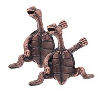 MAGICLULU 2pcs Handmade Kung Fu Turtle Incense Stick Holder Decorative Turtle Censer Feng Shui Decor for Home