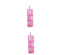 MAGICLULU 2pcs Hanging Storage Organizer Mesh Hanging Storage Basket for Boys and Girls Laundry Shoes
