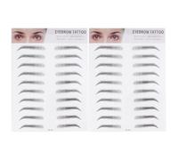 MAGICLULU 2pcs Imitation Eyebrow Transfer Stickers 3D Hair-like Artificial Eyebrows for Men and Women for Natural Look and Easy Application