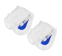 MAGICLULU 2pcs Industrial Dry Dust Mop Pads Replacement, High Absorbency Cotton String Mop Heads 60cm, Commercial Floor Cleaning Refill for Hotels, Warehouses, and Factories