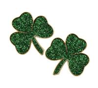 MAGICLULU 2pcs Irish Day Brooch Enamel Leaves Pin for Cardigan Hat Scarf Festive Celebration Accessory Jewelry