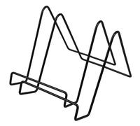 MAGICLULU 2pcs Iron Photo Frame Stands and Book Supports, Large Black Metal Display Holders for Tabletop, Office Desk Decor Universal Horizontal and Vertical Frame Brackets