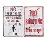 MAGICLULU 2pcs Iron Sheet Garden Sign with Retro Style Rust and Bend Resistant Yard Private Property Signs Eye-catching Outdoor for Garden or Yard