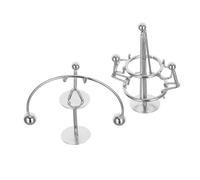 MAGICLULU 2pcs Iron Weightlifter Balance Sculpture Toy Swing Desk Art Statue for Home Offices Science Perpetual Motion Decorations