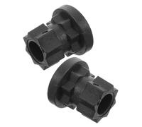 MAGICLULU 2pcs Kayak Track Adapter Mount Base Black Plastic Kayak Rail Bracket Accessories with Quick Release Navigation Pin for Canoe Fishing Rod Holder